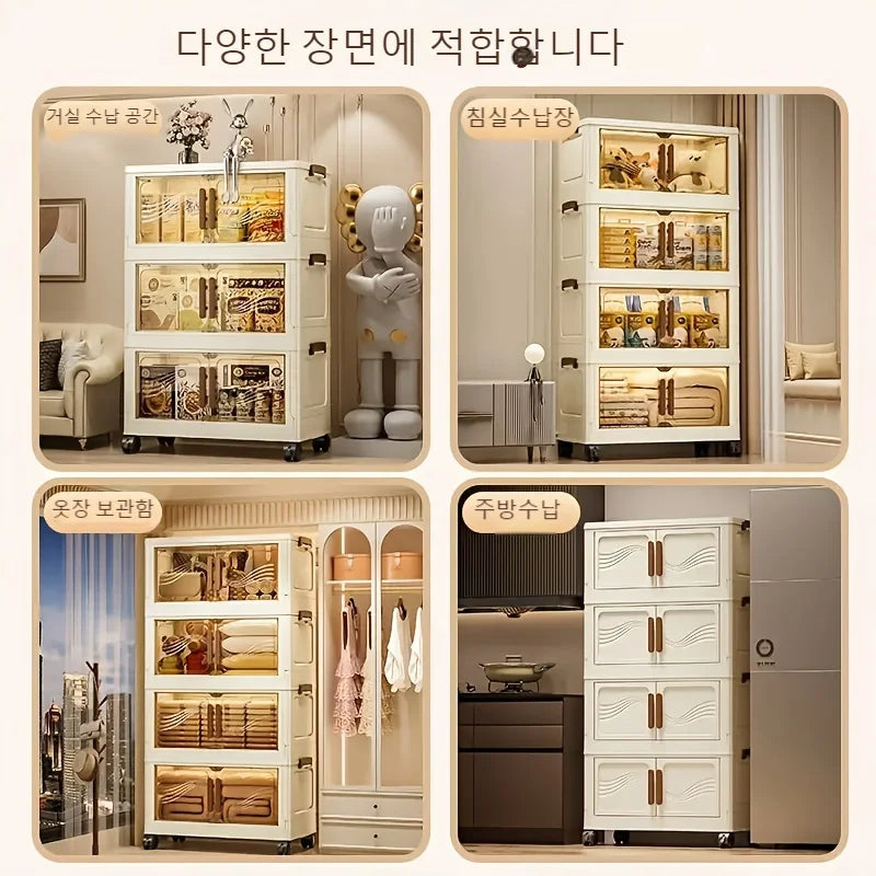 Foldable Storage Box with Clear Door for Easy Organization