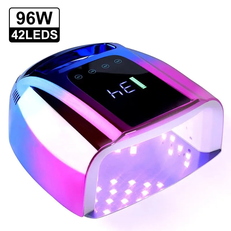 Rechargeable UV Nail Lamp Dryer with Wireless Curing Technology