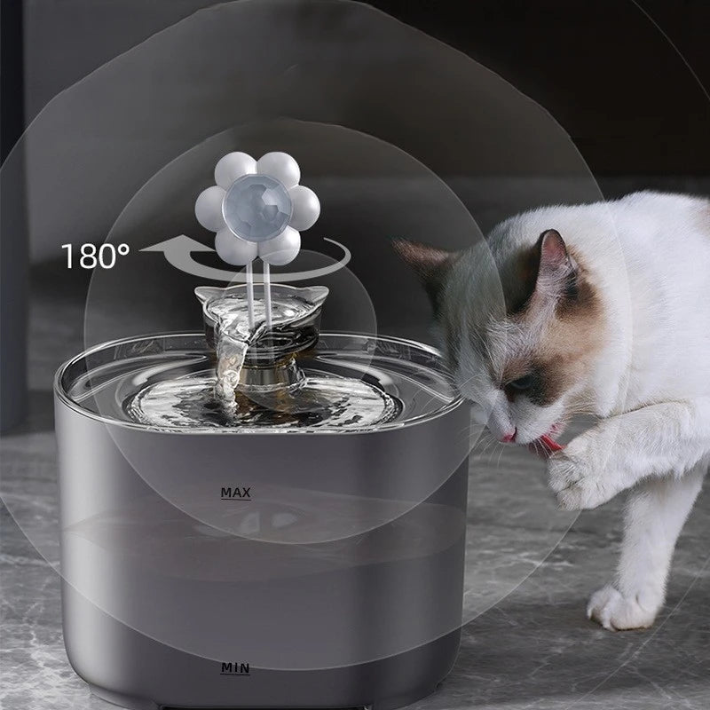 Automatic Cat Water Fountain with Filtered Moving Water