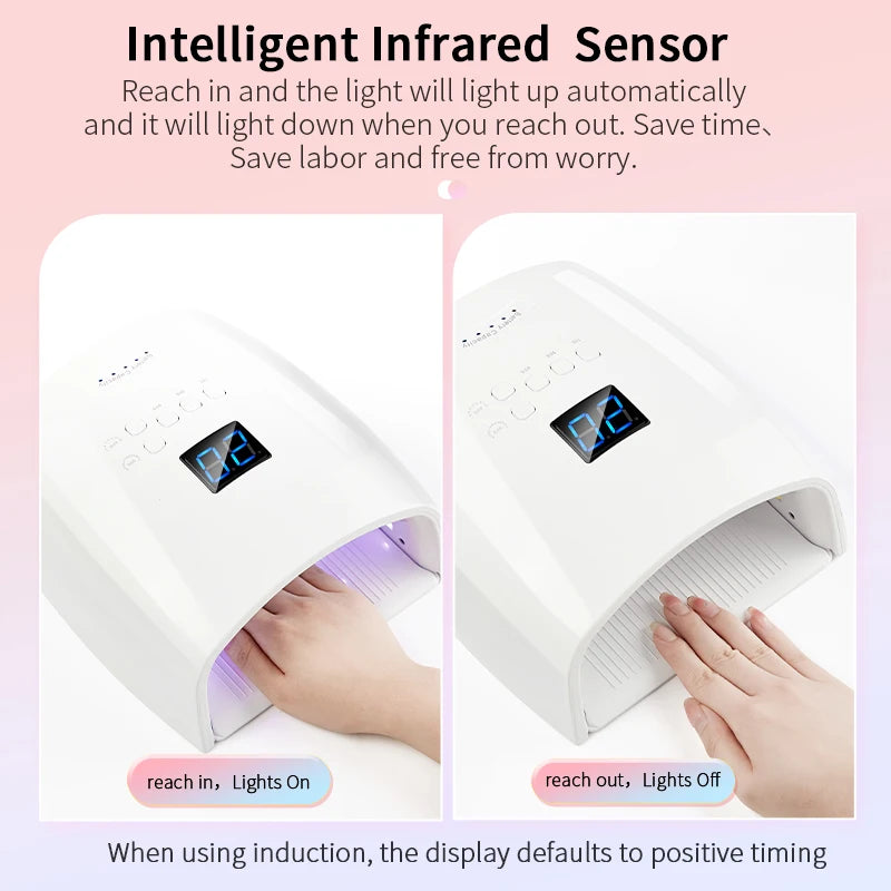 Wireless Rechargeable UV LED Nail Dryer for Gel Polish