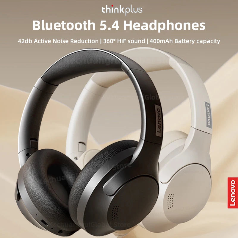 Lenovo Th46 Wireless Bluetooth 5.4 Headphones Scalable ANC Earbuds 400mAh Battery
