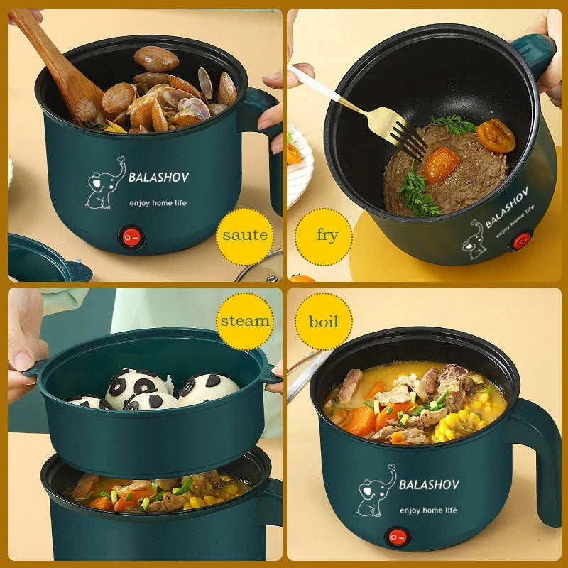 Mini Electric Cooker Multifunctional Hot Pot for Easy Cooking