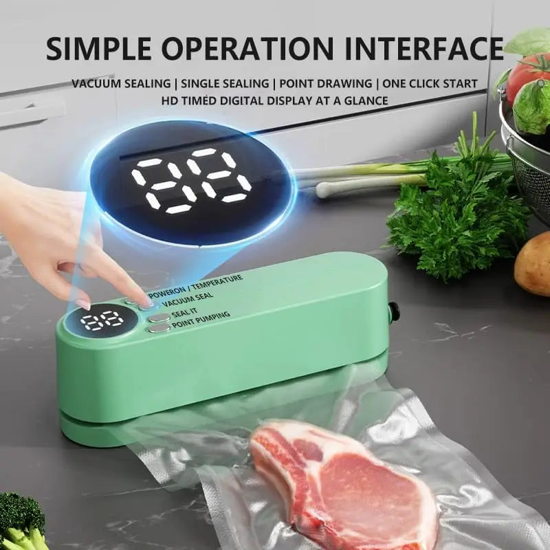 Portable Mini Bag Sealer for Food Preservation and Storage