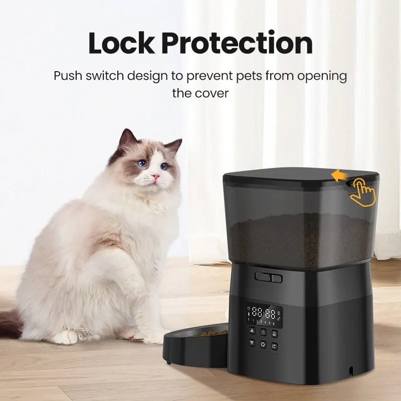 ROJECO Automatic Pet Feeder Smart Dispenser for Cats and Dogs