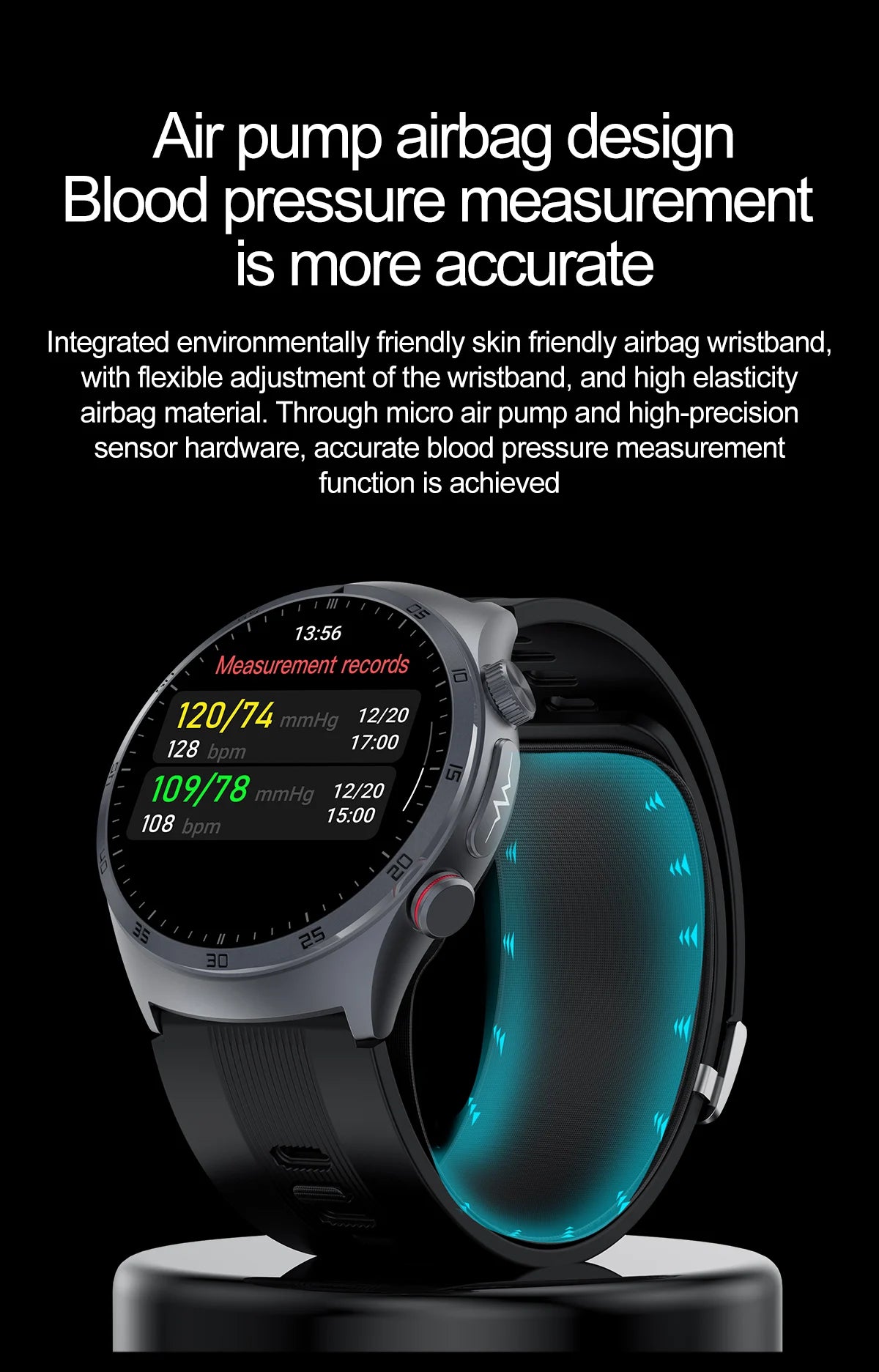 S25 Smart Watch with Blood Pressure ECG Heart Rate Tracker