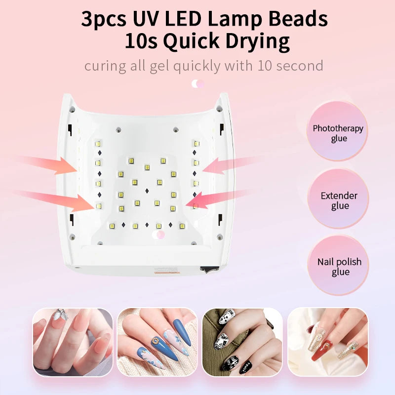 Wireless Rechargeable UV LED Nail Dryer for Gel Polish