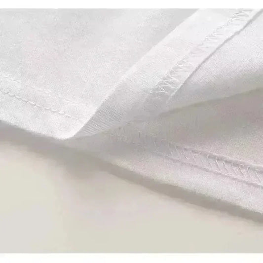 Calvi Pattern Round Neck Women's Fashion Print T-Shirt