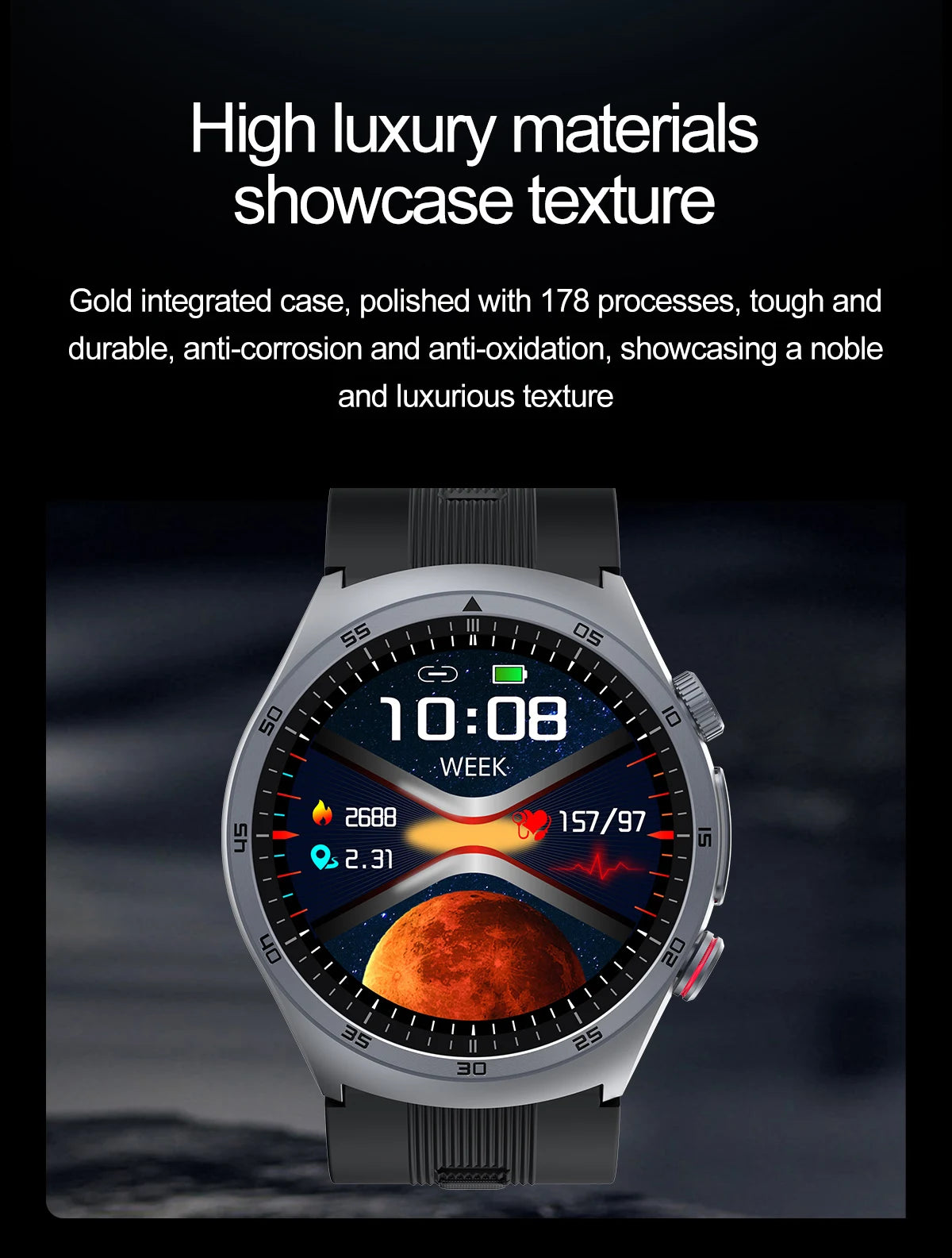 S25 Smart Watch with Blood Pressure ECG Heart Rate Tracker