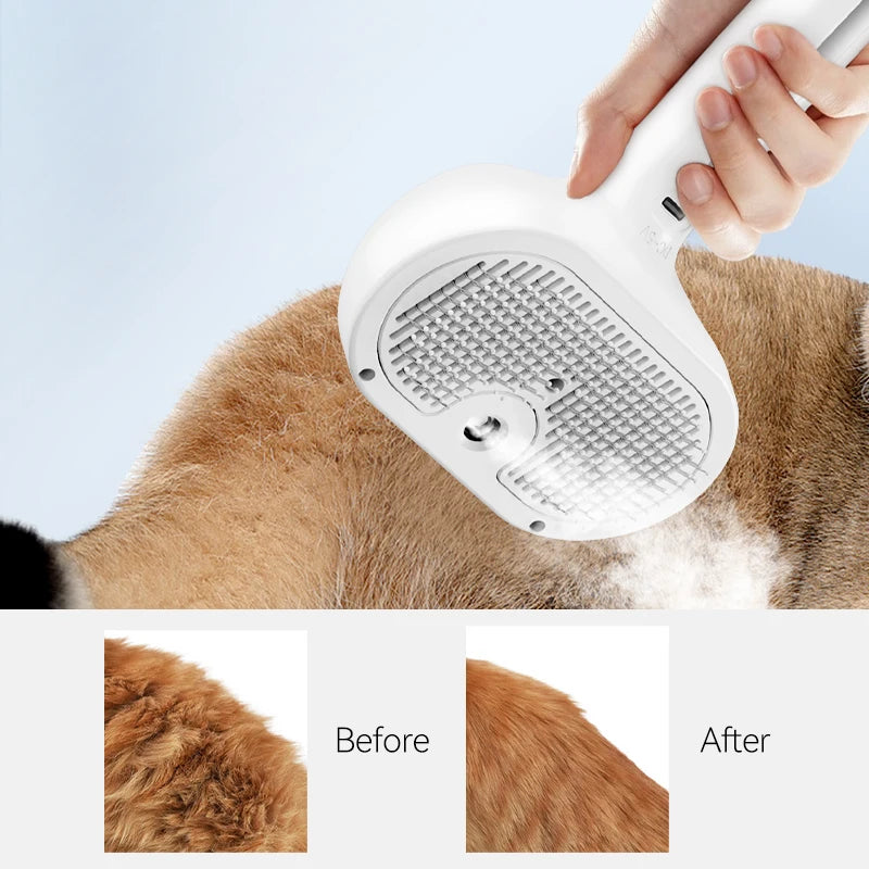 ROJECO Pet Spray Hair Comb Electric Straightener and Massage Brush