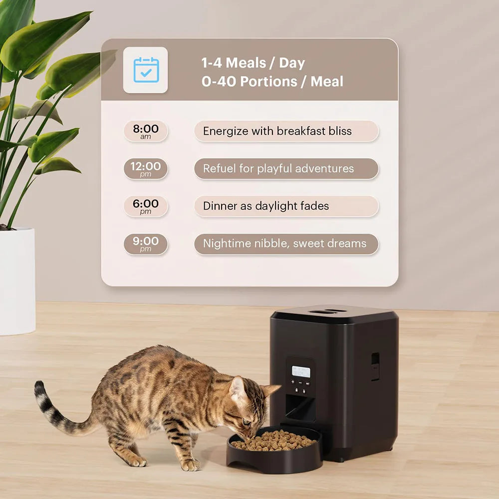 Smart Automatic Pet Feeder for Cats and Dogs