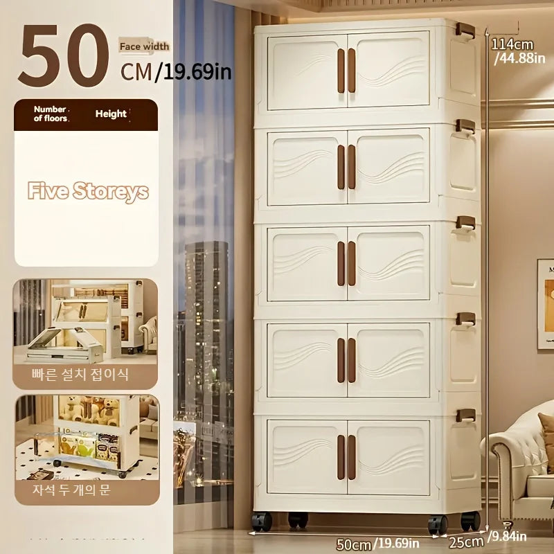 Foldable Storage Box with Clear Door for Easy Organization