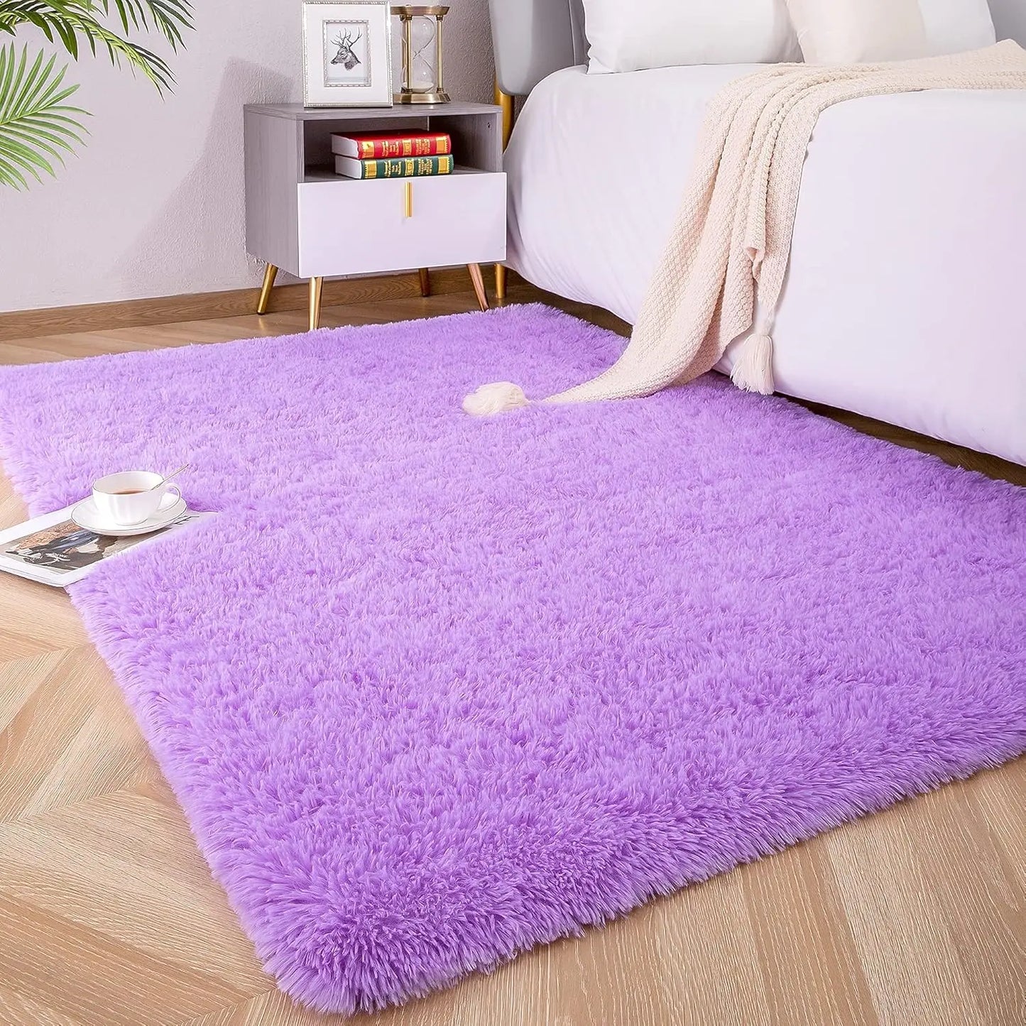 Fluffy Ultra Soft Indoor Area Rug for Kids and Nursery