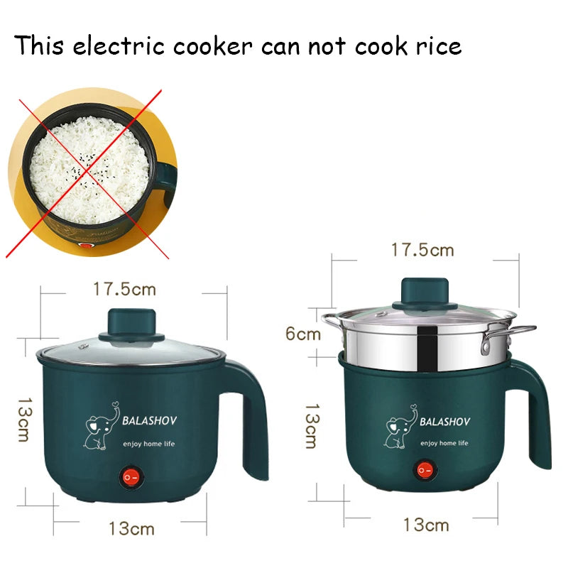 Mini Electric Cooker Multifunctional Hot Pot for Easy Cooking