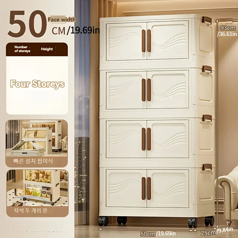 Foldable Storage Box with Clear Door for Easy Organization