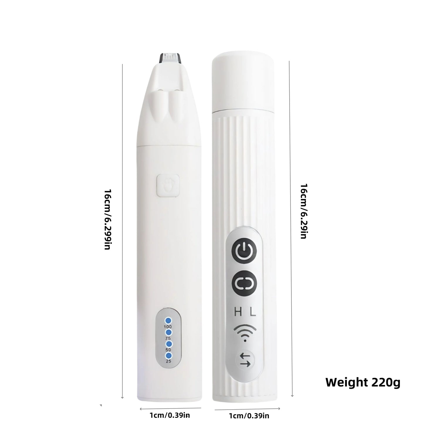 Dog Grooming Kit Electric Nail Grinder and Paw Trimmer
