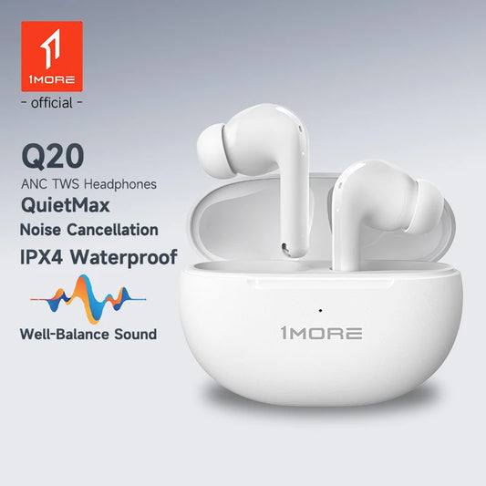1MORE Q20 Wireless Earbuds with Active Noise Cancellation and Microphone
