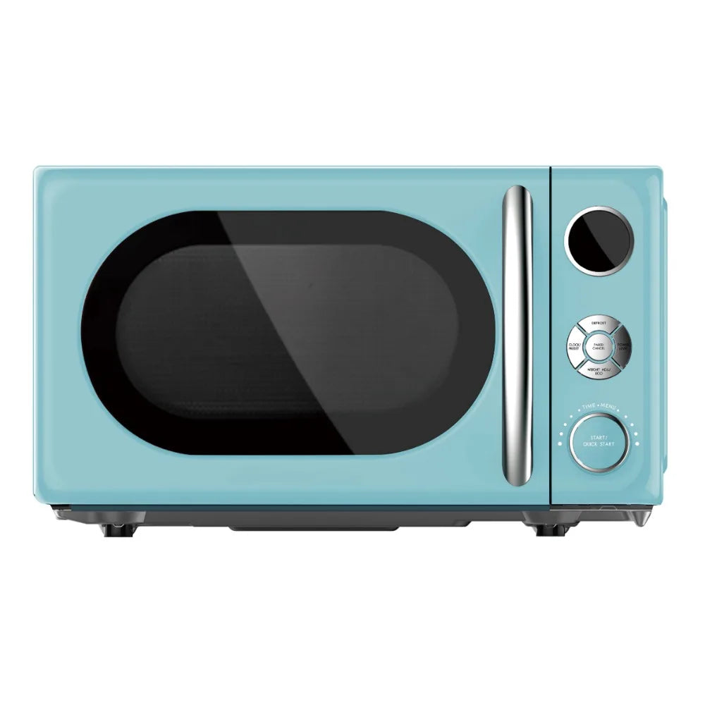 0.7 Cu Ft Retro Desktop Microwave Blue 700W Free Delivery of Kitchen Essentials