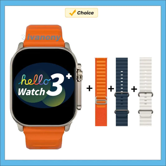 Smart Watch Hello 3 Plus Ultra Bluetooth Call Voice Assistant