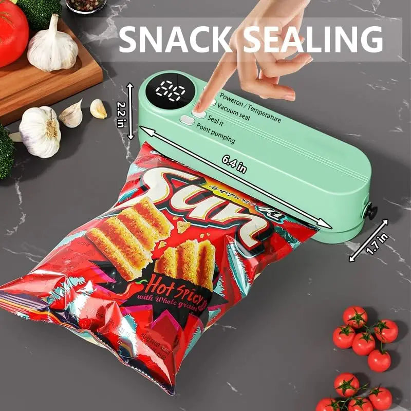 Portable Mini Bag Sealer for Food Preservation and Storage