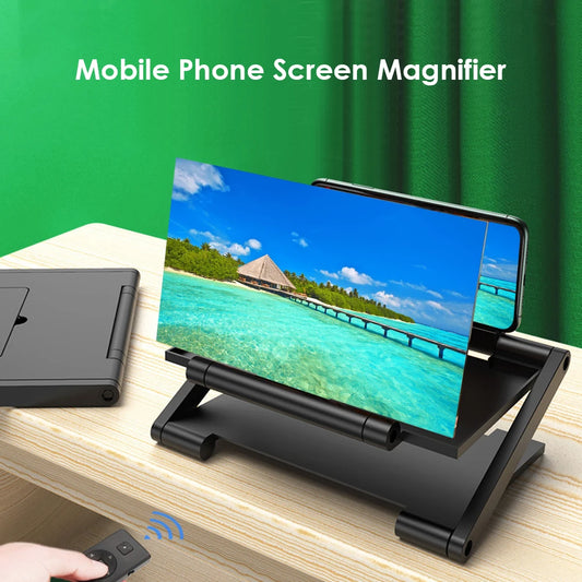 Foldable HD Phone Screen Magnifier with 3D Amplification Stand