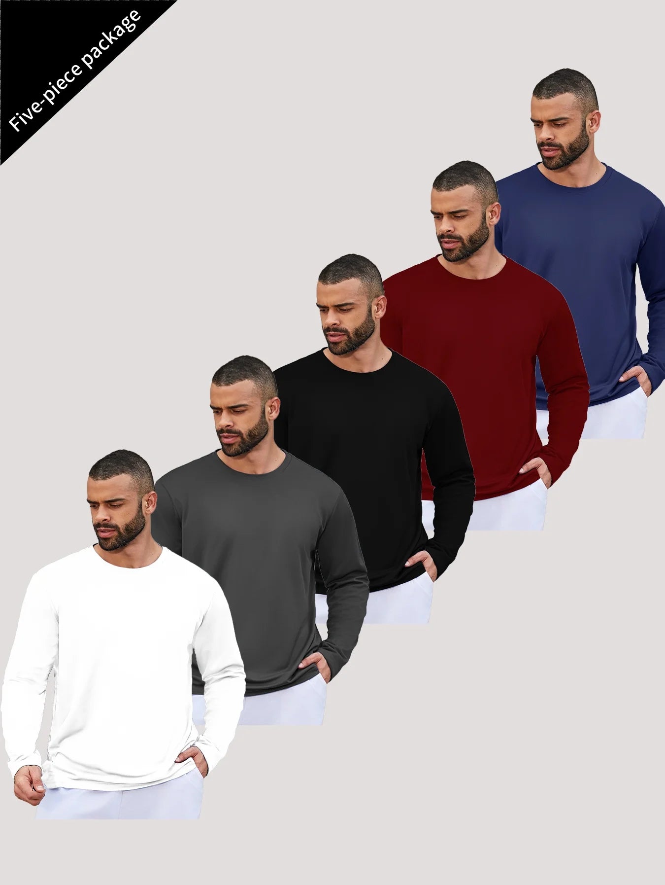 Men's Speed Dry Long Sleeve T-Shirt for Sports and Fishing