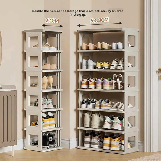 Foldable Shoe Rack Multi-Function Entryway Organizer Storage Solution