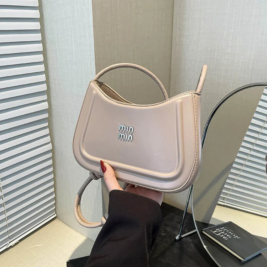 Korean Style Crescent Crossbody Handbag for Women Premium