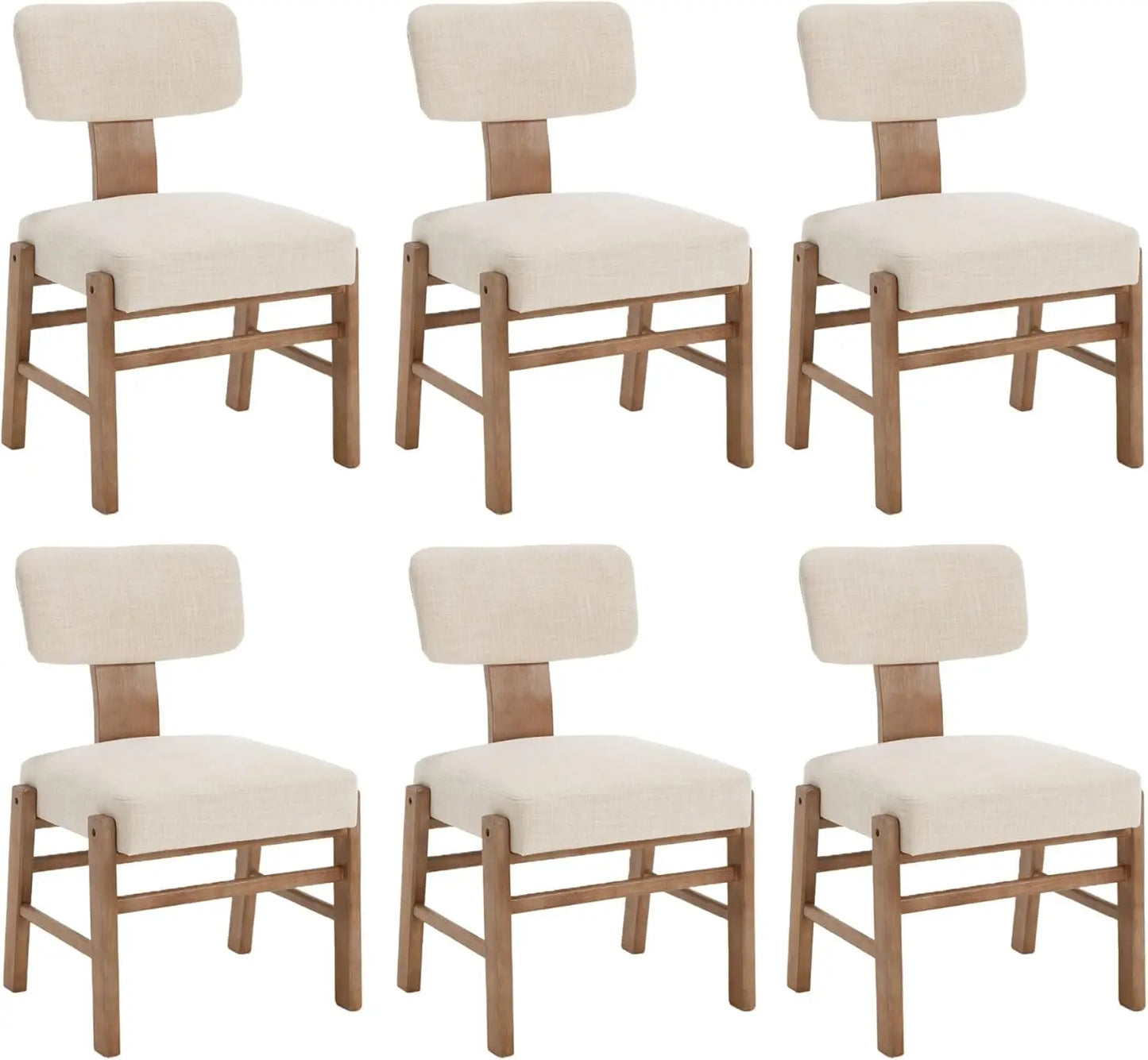 Dining Chairs Set of 4 Farmhouse Kitchen and Dining Room Chairs with Wood Legs Comfy Accent Side Chairs for Dining Living Room