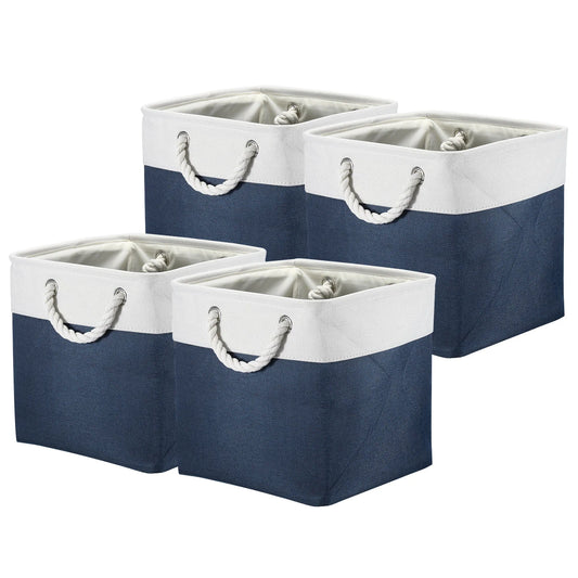 Cube Folding Storage Baskets for Home Organization and Clutter Control