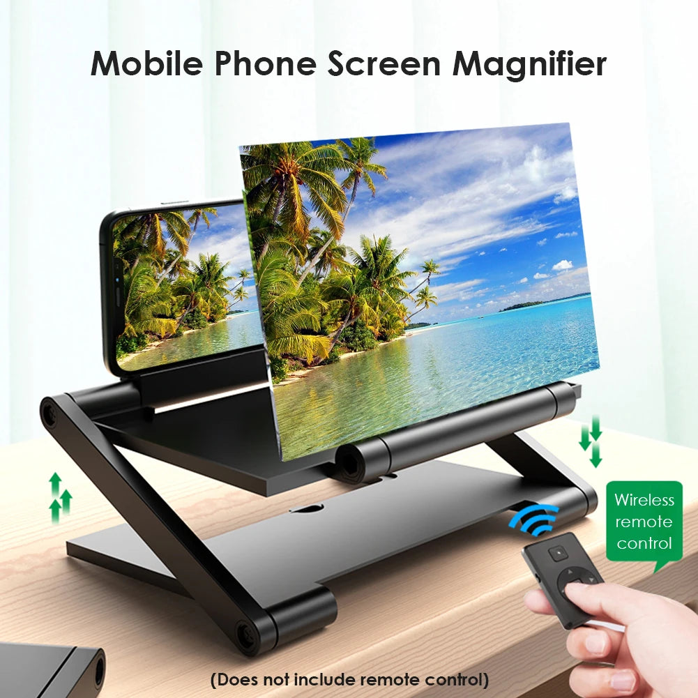 Foldable HD Phone Screen Magnifier with 3D Amplification Stand