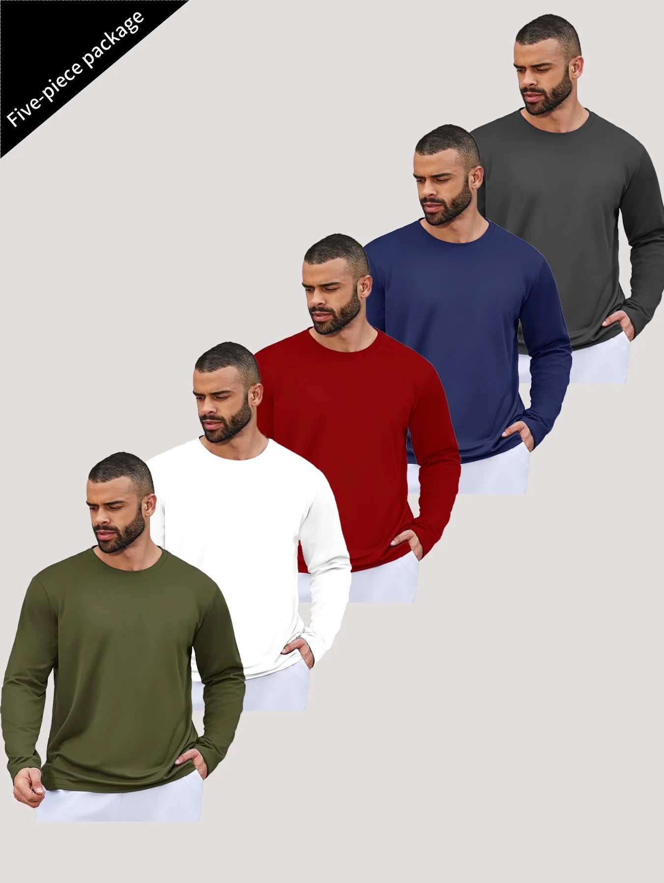 Men's Speed Dry Long Sleeve T-Shirt for Sports and Fishing