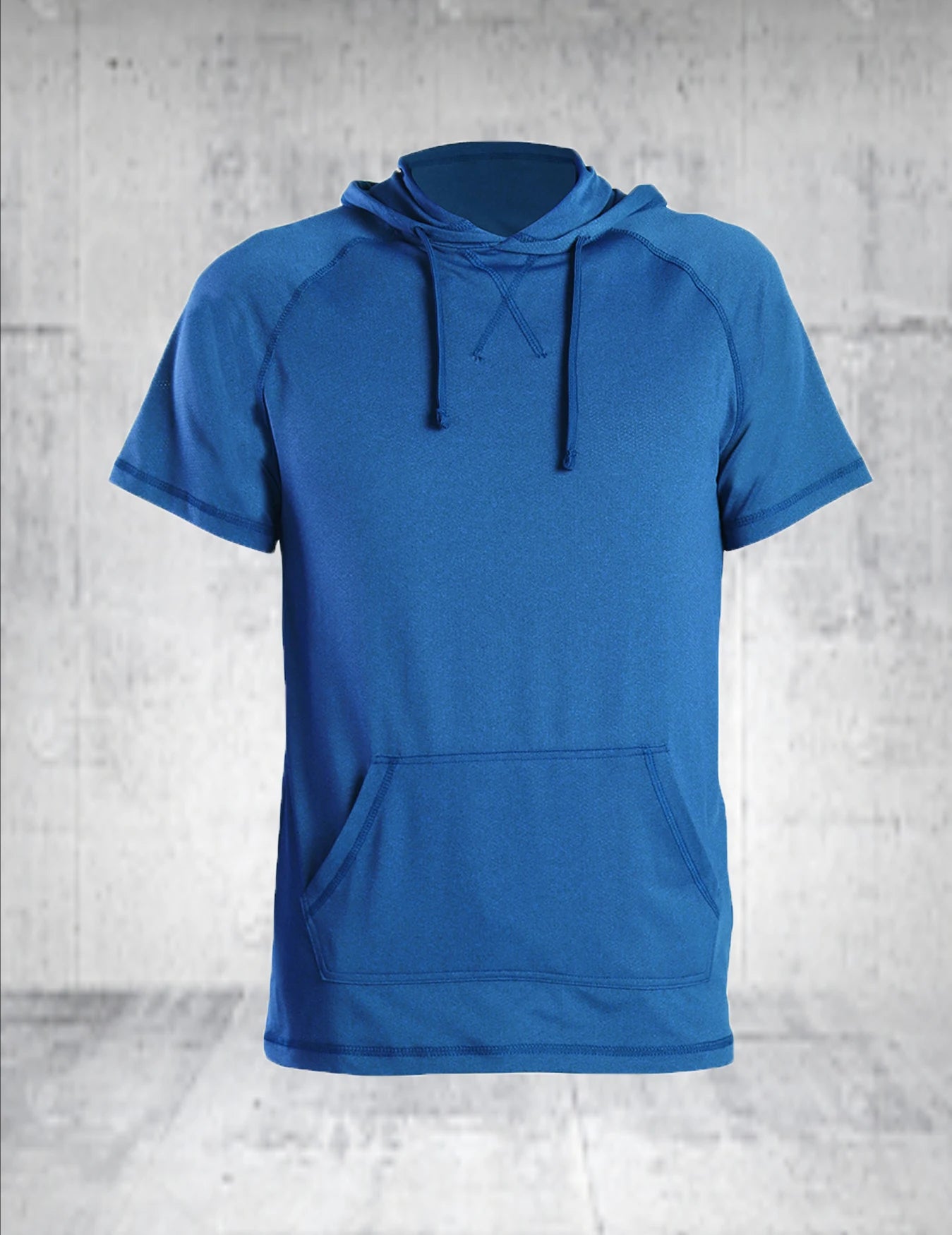 Men's lightweight and breathable casual sports hoodie - short sleeved quick drying suitable for outdoor sports in summer