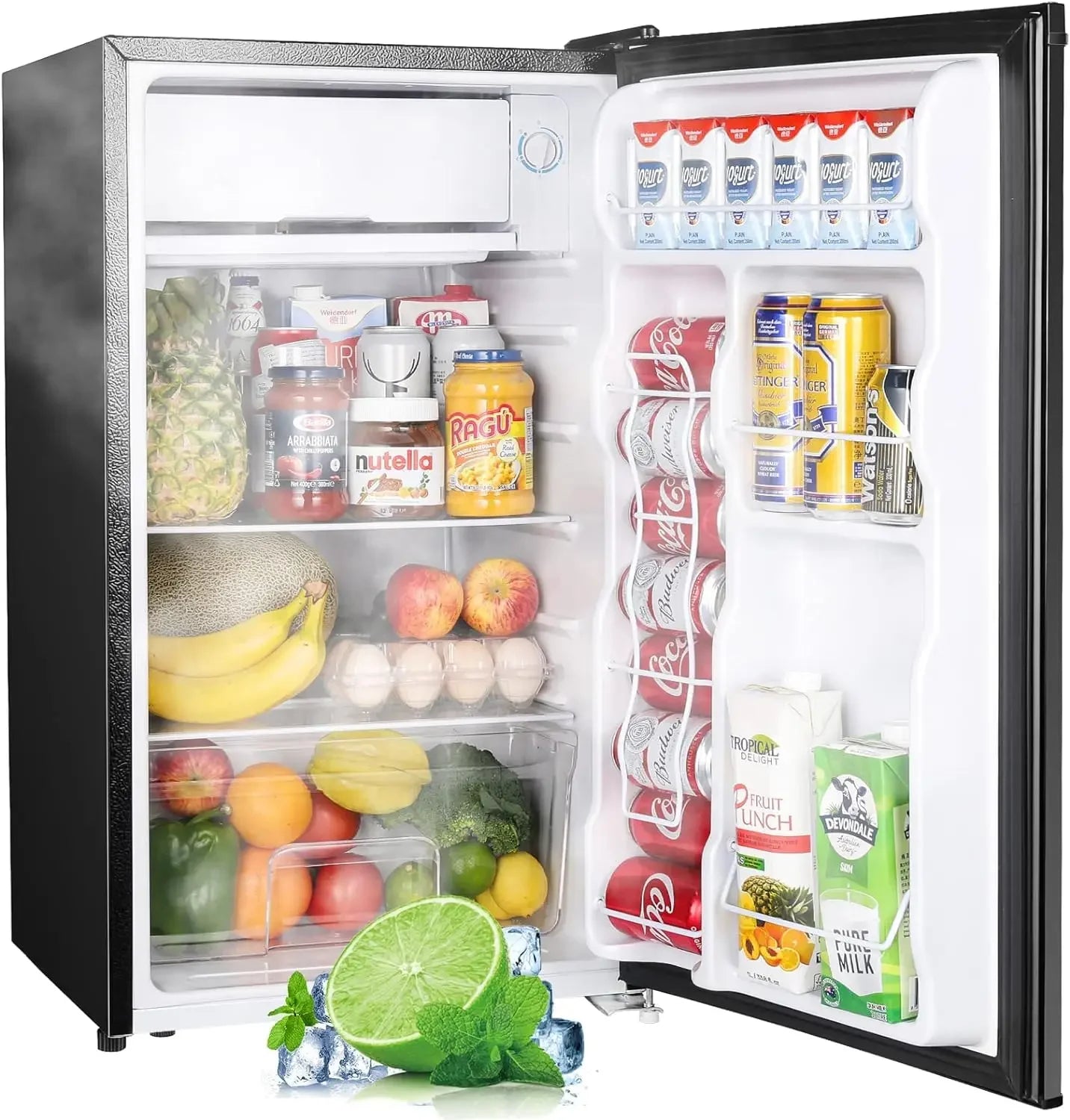 Upstreman 3.2 Cu.Ft Mini Fridge with Freezer for Dorm Office Bedroom