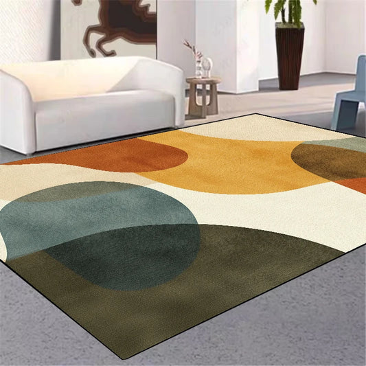 Modern Geometric Abstraction Large Carpet for Living Room Decor Sofa Area Rug Soft Rugs for Bedroom Light Luxury Lounge Foot Mat