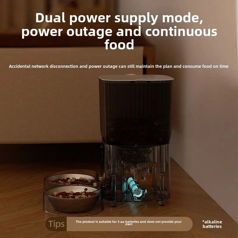 Smart WiFi Cat Feeder with Camera and Voice Control