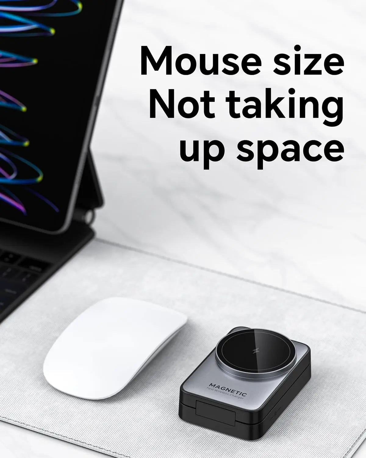 Foldable Magnetic 3 in 1 Wireless Charger with Light for Apple Devices