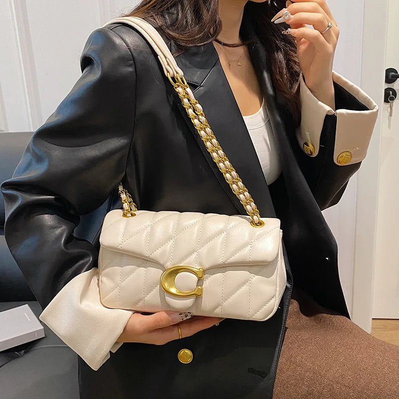 Luxury Chain Handbag PU Leather Shoulder Messenger Tassel