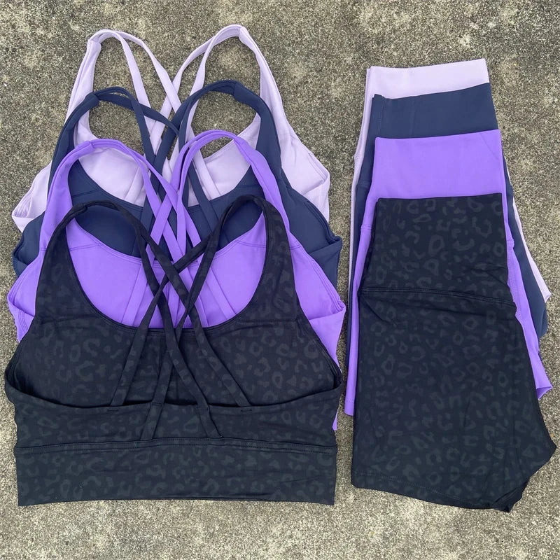 Yoga Clothes Set for Women Fitness and Workout Activities