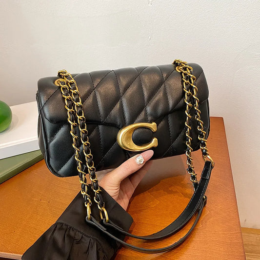 Luxury Chain Handbag PU Leather Shoulder Messenger Tassel