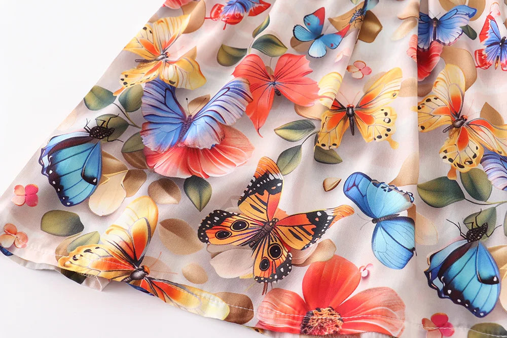 Girls Summer Playsuit Romper Wide Leg Beach Jumpsuit