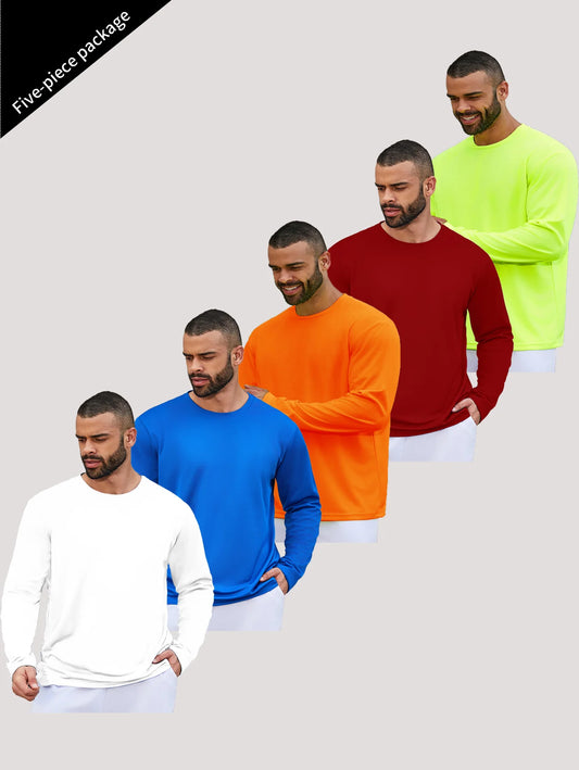 Men's Speed Dry Long Sleeve T-Shirt for Sports and Fishing