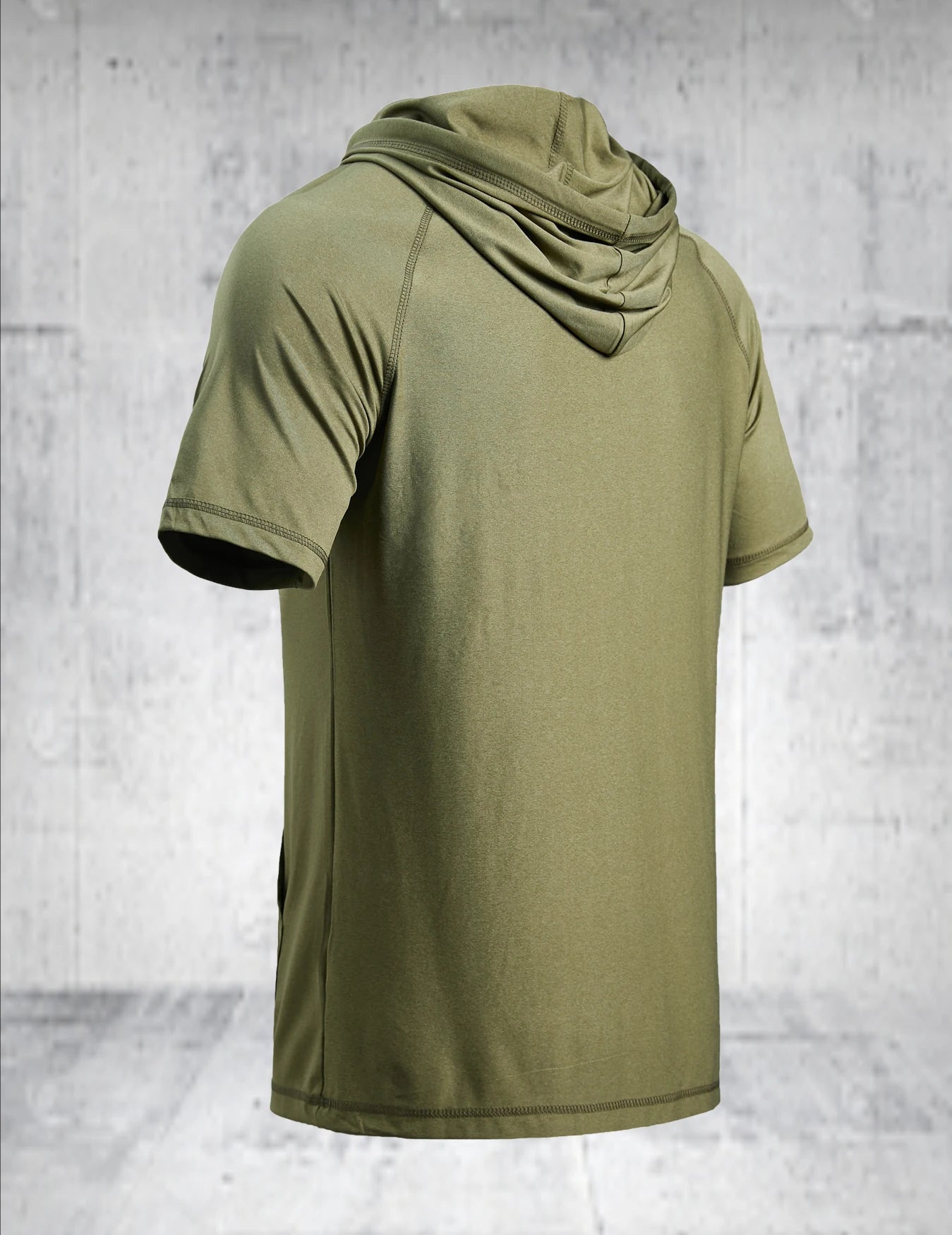 Men's lightweight and breathable casual sports hoodie - short sleeved quick drying suitable for outdoor sports in summer