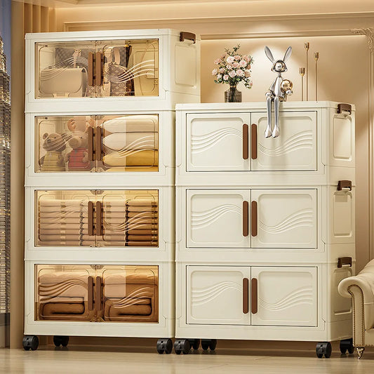 Foldable Storage Box with Clear Door for Easy Organization