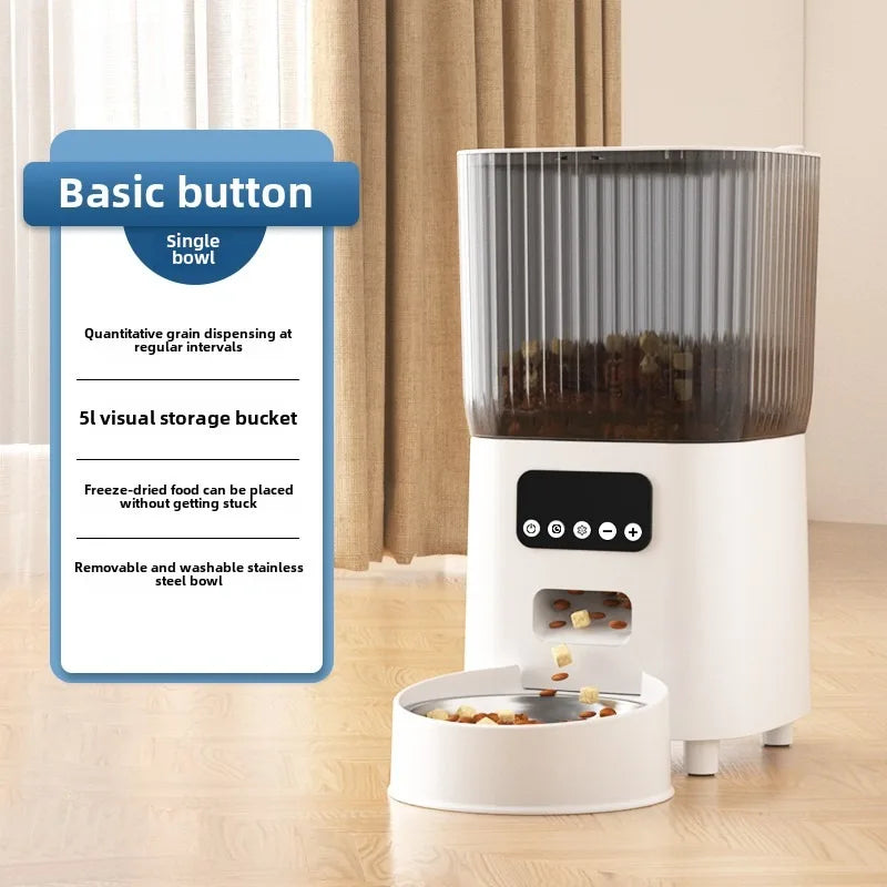 Smart WiFi Cat Feeder with Camera and Voice Control