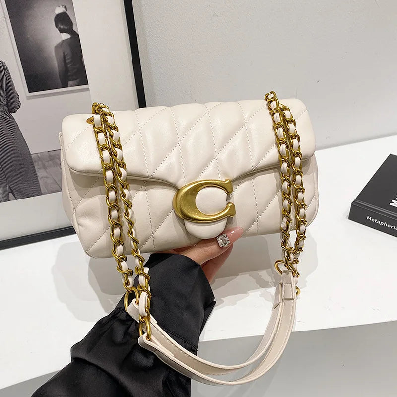 Luxury Chain Handbag PU Leather Shoulder Messenger Tassel
