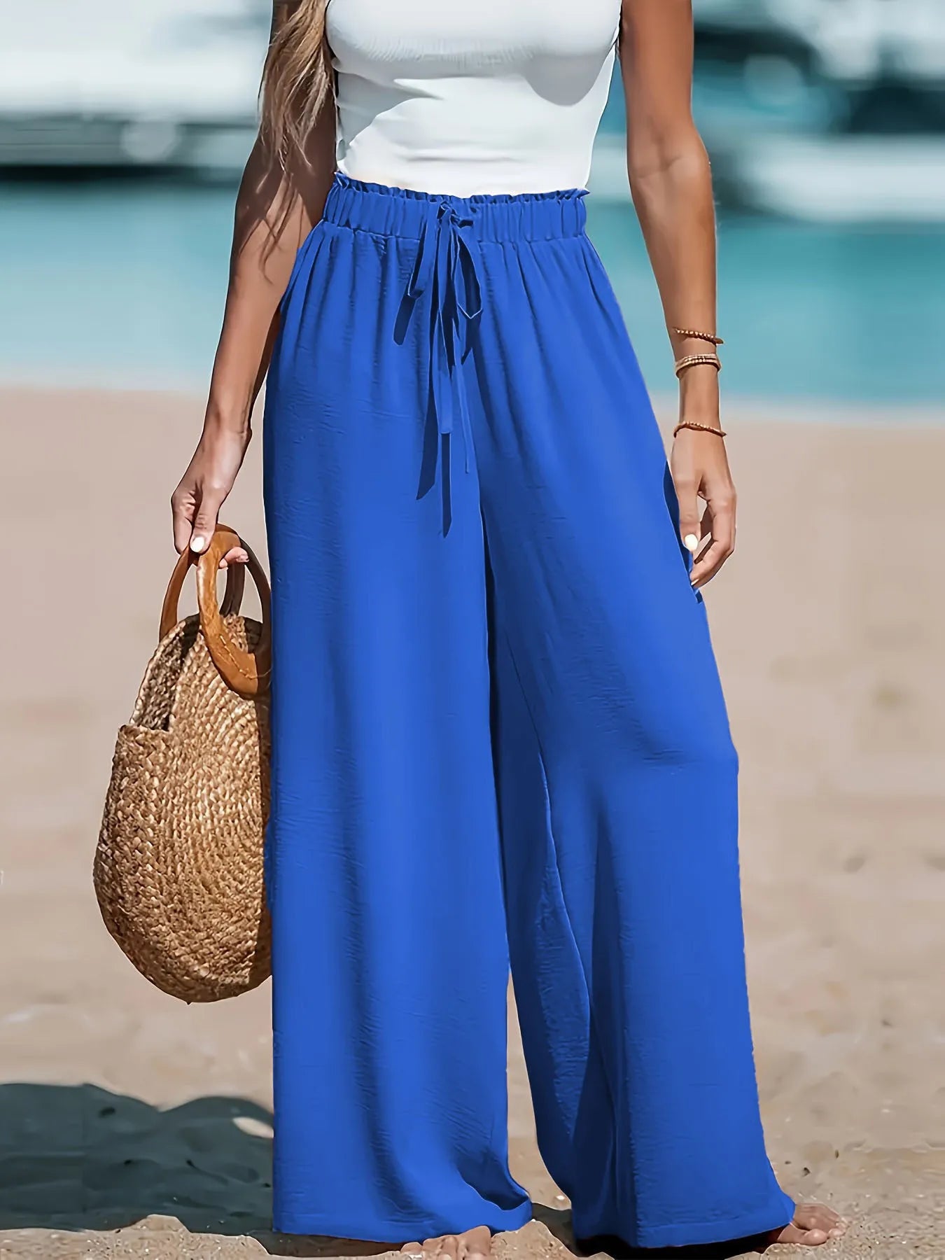 Wide Leg Casual Pants for Women's Everyday Fashion
