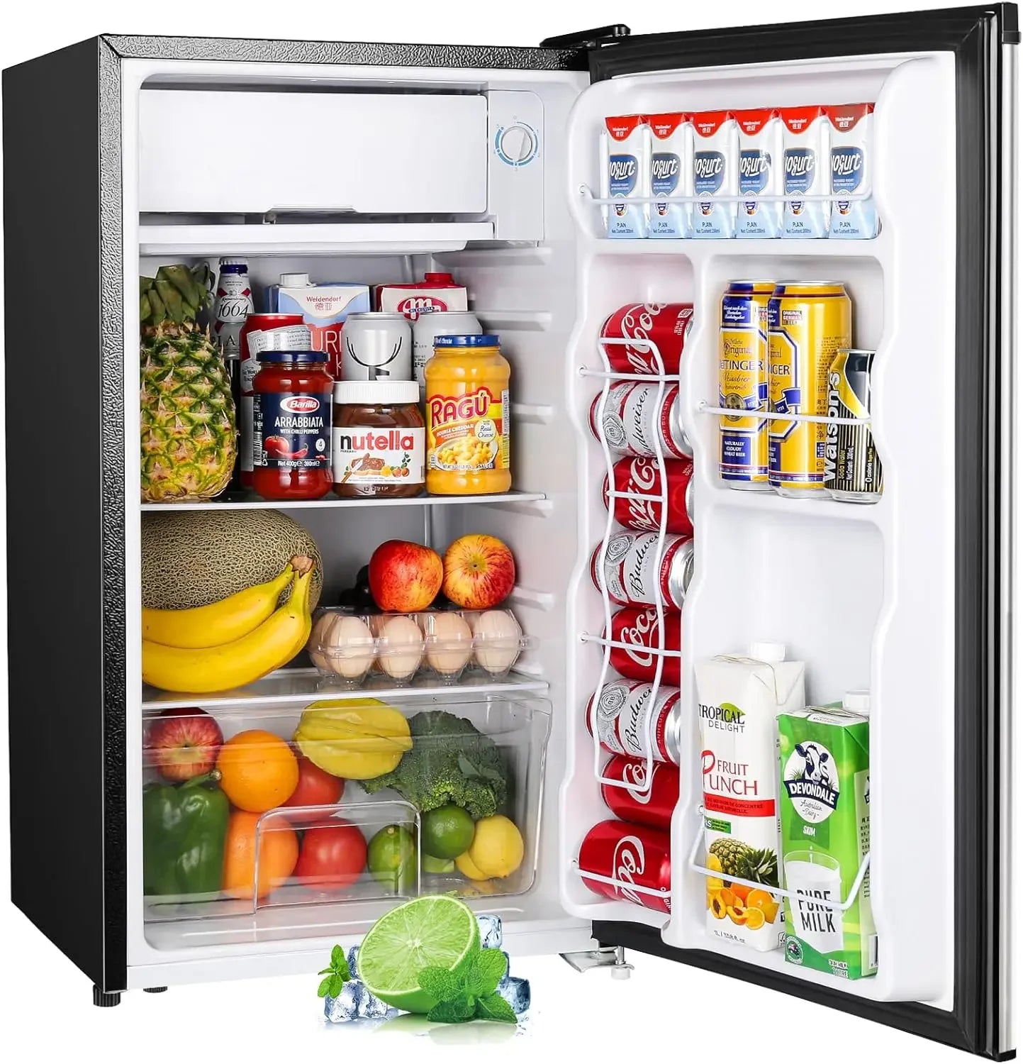 Upstreman 3.2 Cu.Ft Mini Fridge with Freezer for Dorm Office Bedroom