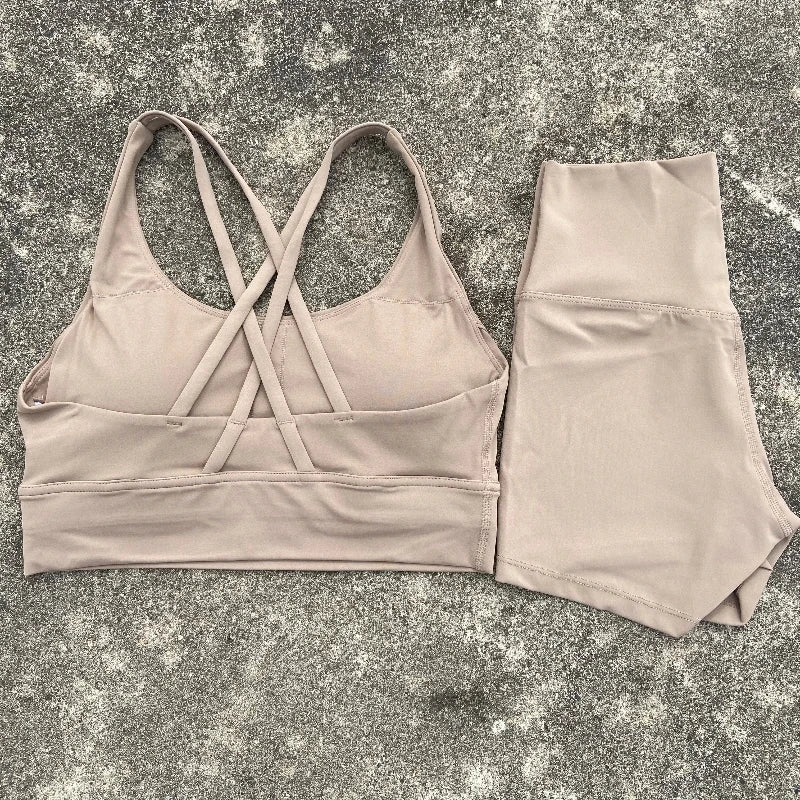 Yoga Clothes Set for Women Fitness and Workout Activities