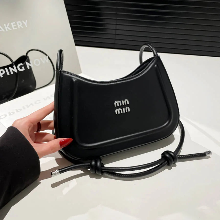 Korean Style Crescent Crossbody Handbag for Women Premium