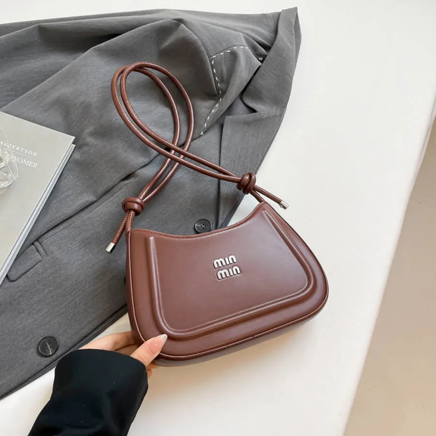 Korean Style Crescent Crossbody Handbag for Women Premium